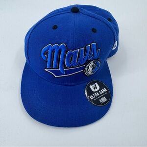 NWT Dallas Mavericks Blue and Black Hat Flat Brim